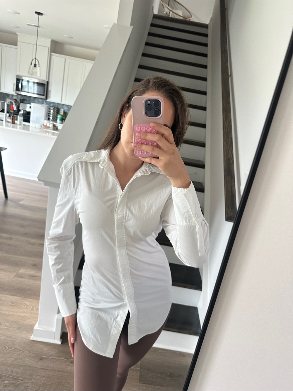 H&M Classic White Button-Down Shirt XS - Picture 4 of 10
